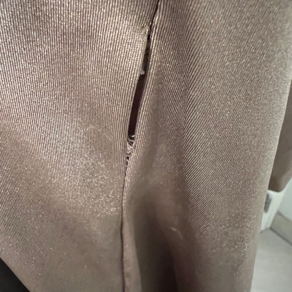 Michael Costello One-Shoulder Maxi Dress in Taupe - Picture 3 of 3